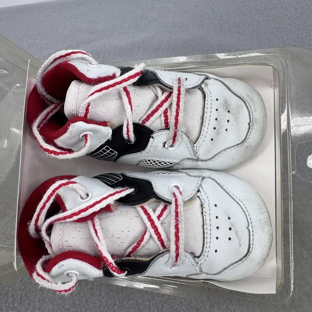 Vintage Toys R Us Shoes Toddler Boys Size‎ 3 White Red Leather Soft Sole